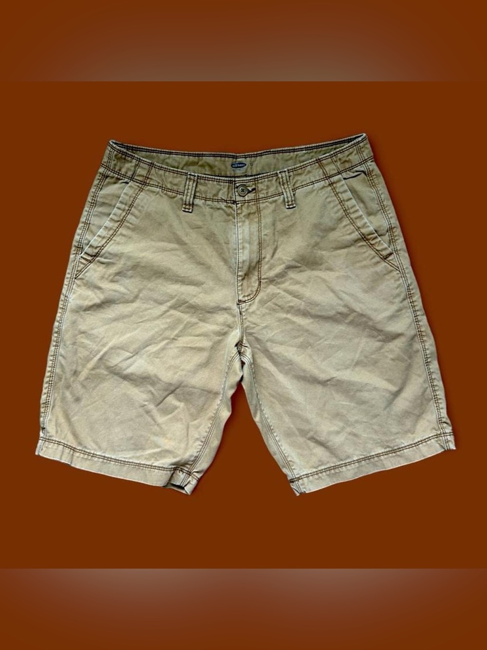 Old Navy Men’s Flat Front Khaki Shorts - Tan